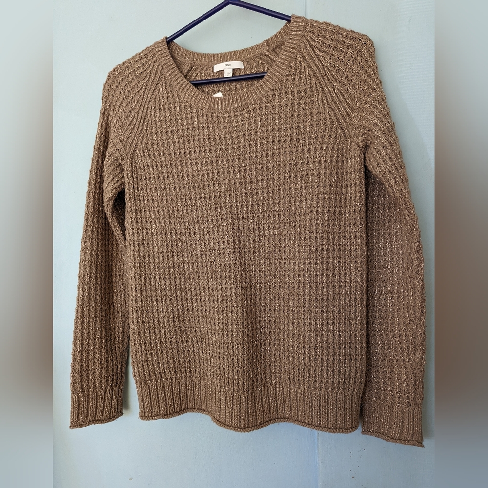 Gap Women's Knitted Sweater XS Shimmery Rib Knit